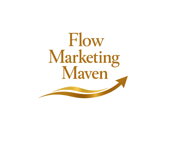 Official FlowMarketingMaven logo representing identity-driven branding and digital authority by Monique Enriquez.